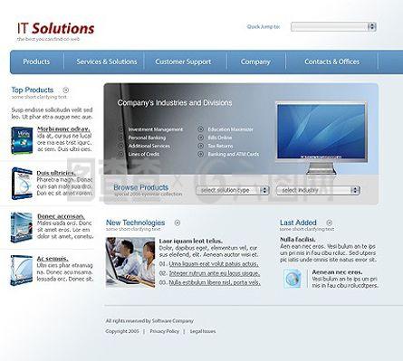 計算機(jī)公司網(wǎng)站模板設(shè)計與制作指南